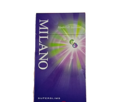 Milano Blueberry Applemint Super Slim Sigara (Böğürtlen Elma Mentol Aromalı)